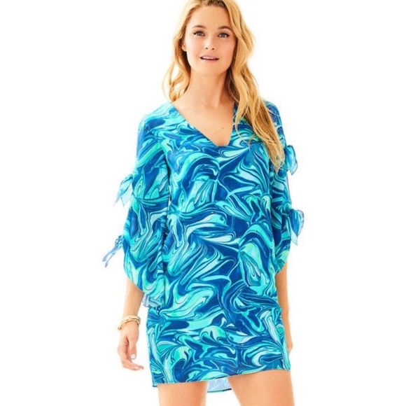 Lilly Pulitzer Dresses & Skirts - Lilly Pulitzer Avila Stretch Silk Dress SZ XS EUC